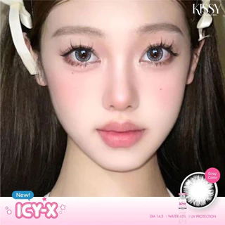 🔥คอนแทคเลนส์ Silicone Hydrogel✨Gina / Icy-x (Kissylens) ✨ขนาดบิ๊กอายโตมาก✨Brown / Gray / Black