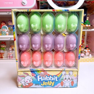 เยลลี่ เจลลี่ พุดดิ้ง กระต่าย แรบบิท รสผลไม้ 3 สี 1 กล่อง 30…