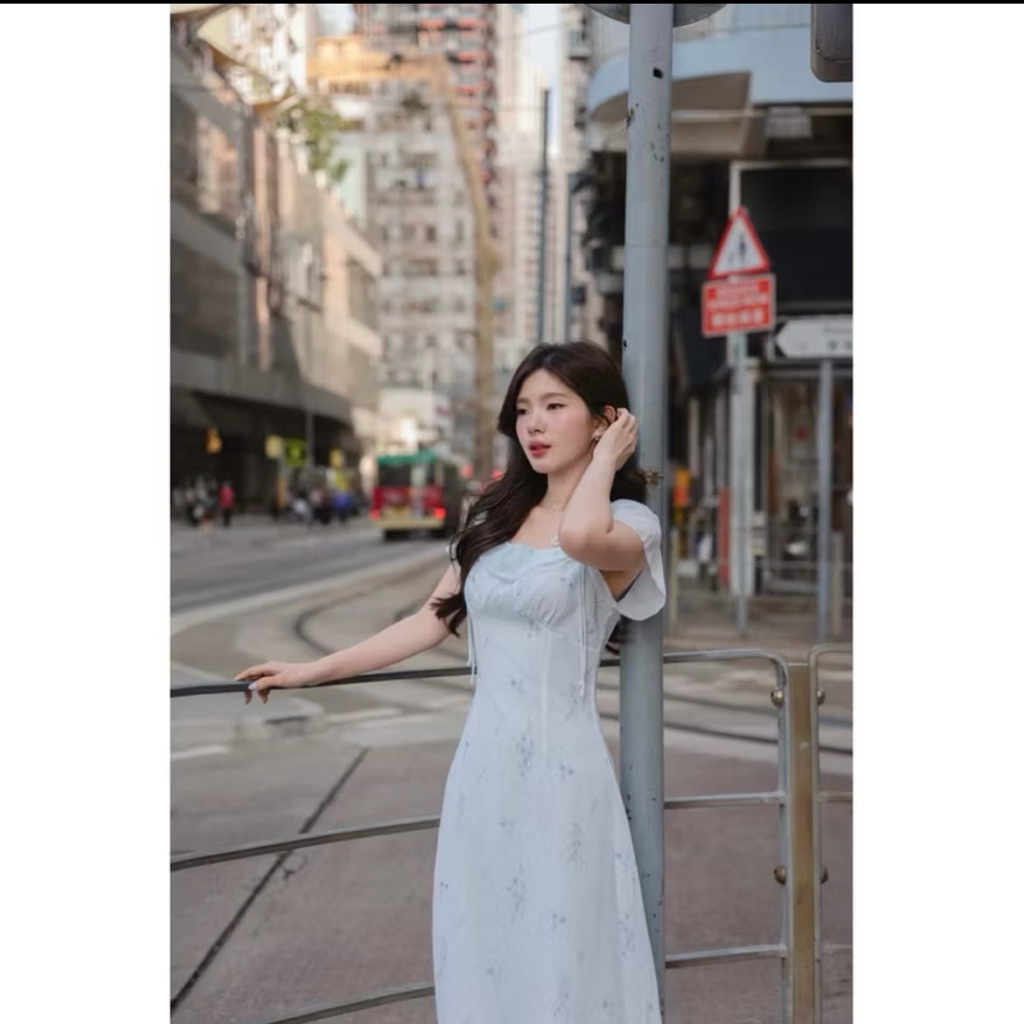 ส่งต่อ 📢 เดรสสีฟ้างานป้าย size S (on.december25)