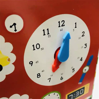 หนังสือฝึกบอกเวลา Click! Clack! Clock! (Board Book) หนังสือเด็ก ฝึกบอกเวลา บอร์ดบุ๊ค earn to tell the time