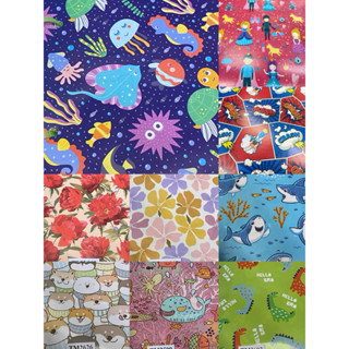 กระดาษห่อของขวัญ 1 แผ่น กระดาษอาร์ทมันอย่างดี ลายน่ารัก