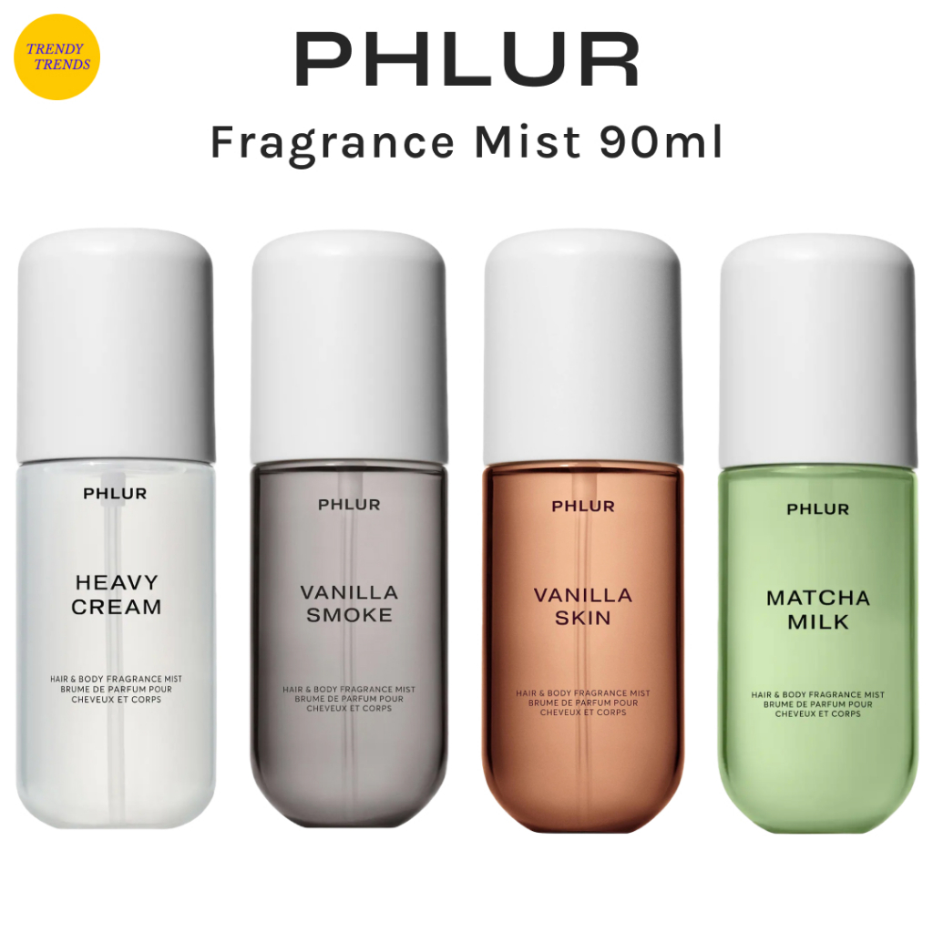 พร้อมส่ง Phlur Fragrance Mist 90ml | Vanilla Skin, Matcha Milk, Vanilla Smoke, Heavy Cream สเปรย์น้ำหอมฉีดตัวและผม