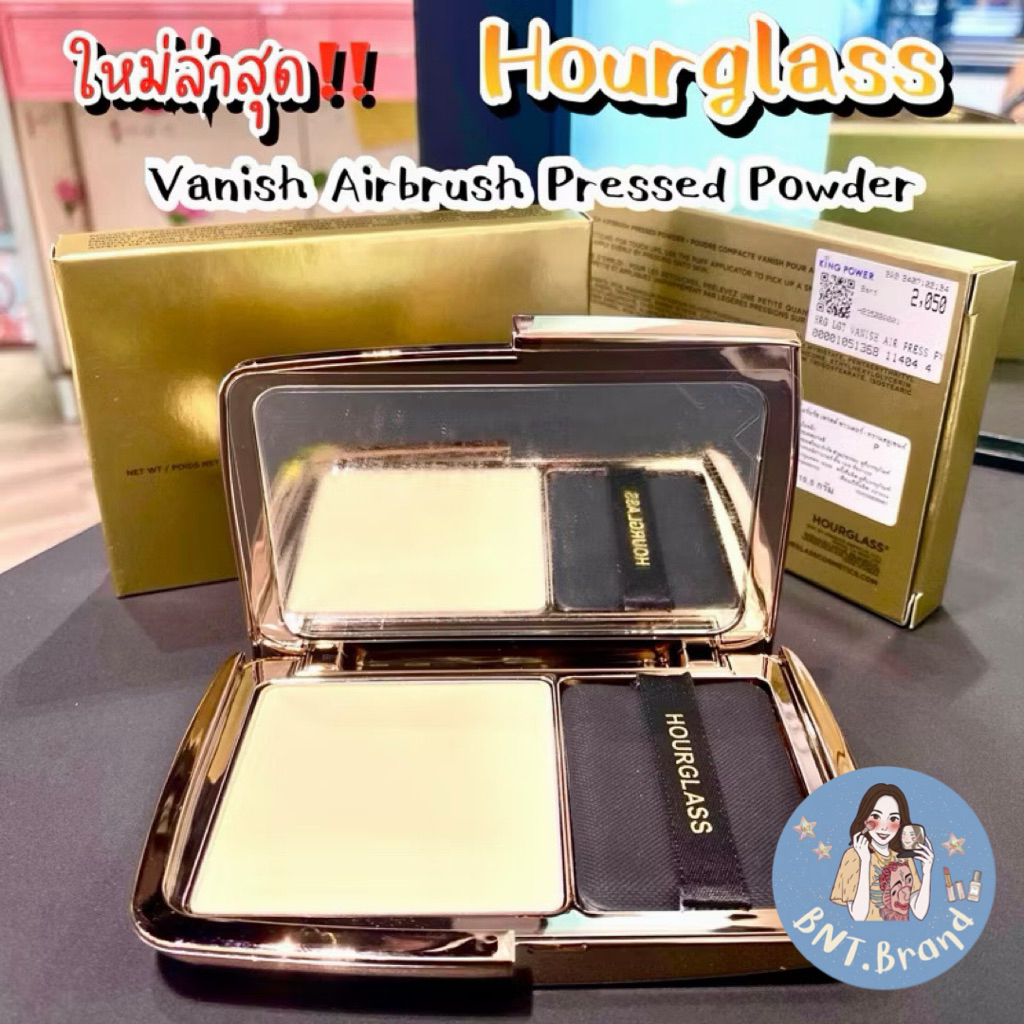 💥พร้อมส่ง💥Hourglass Vanish Airbrush Pressed Powder แป้งอัดแข็งออกใหม่ล่าสุด ปี 2024 (แท้ 💯 ป้าย King Power)