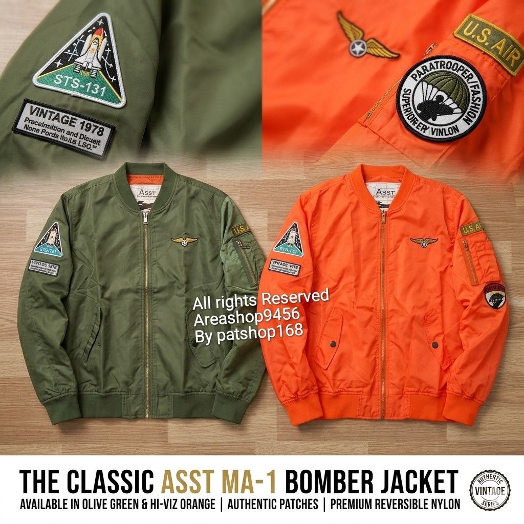 แจ็คเก็ต ASSTseries Jacket Military Army MA-1