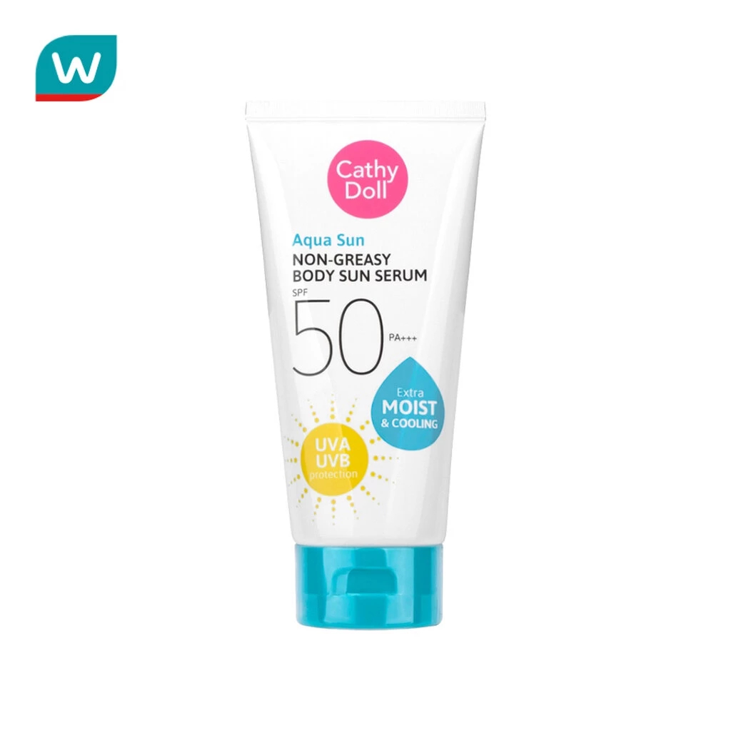 Cathy Doll Aqua Sun Non Oil Body Sun Sun Sun ครีมกันแดดสูตรน้ำ SPF50 PA+++