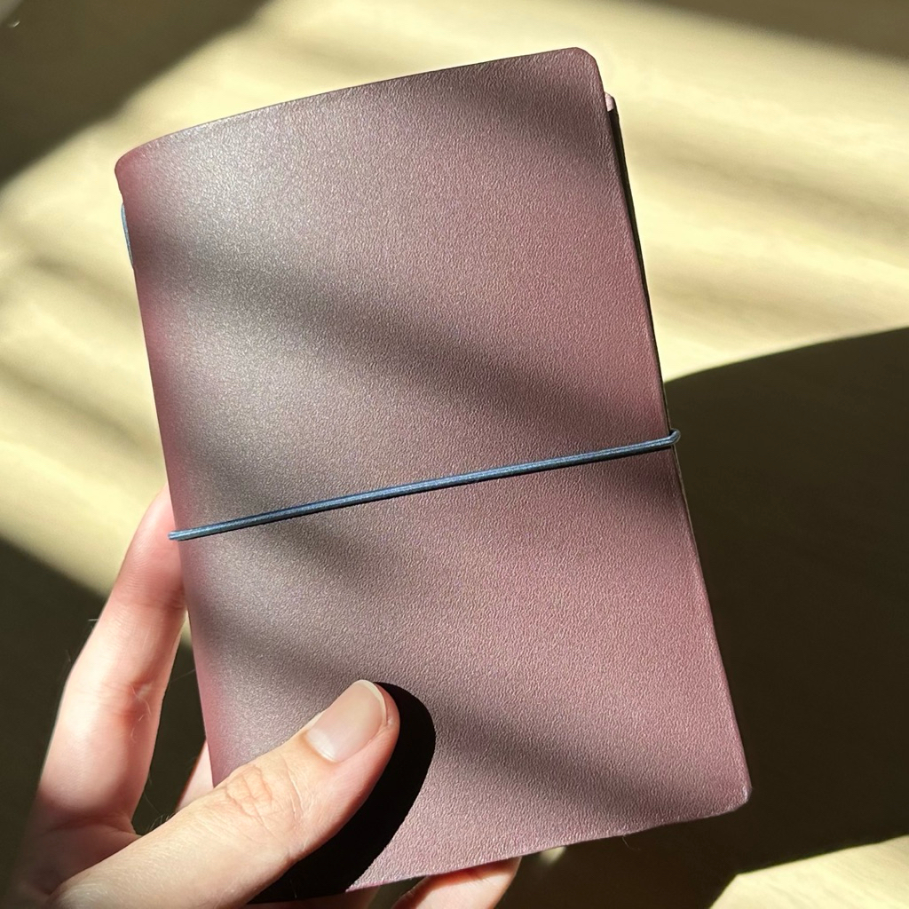 สมุดโน๊ตปกหนังแท้ B7 (Handmade)