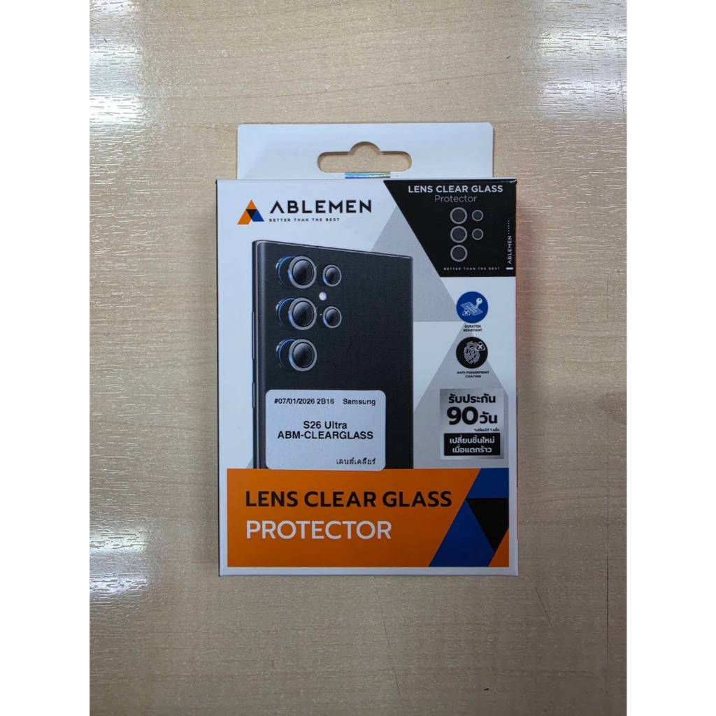 Ablemen กระจกเลนส์กล้องใส Lens Clear Glass รับประกันสินค้า 90 วัน S26 Ultra