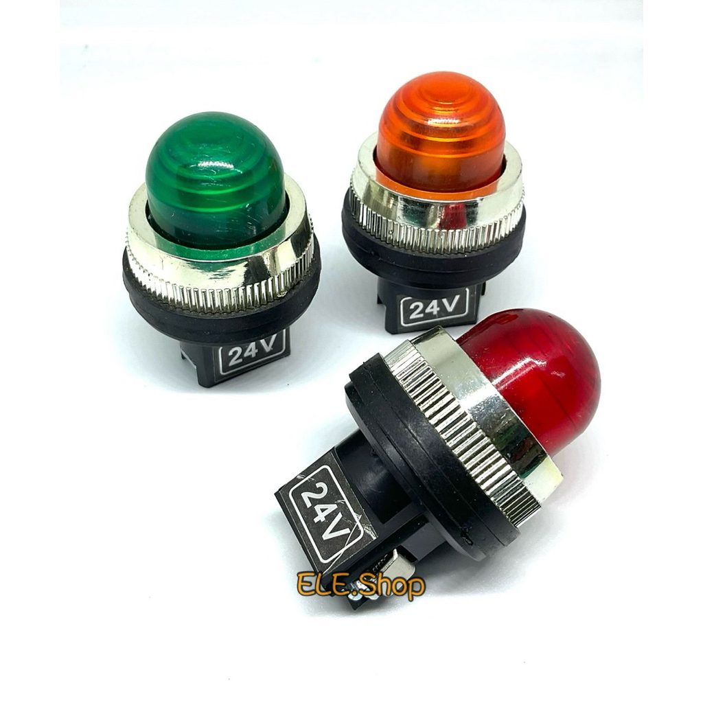 ไฟโชว์ คอ30มิล TPNR-30 ไฟ24VDC เขียว แดง เหลือง แลมป์ Lamp พร้อมส่ง