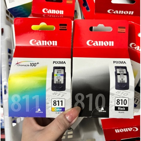 หมึก 810 bk  811 CO.  ตลับดำ ตลับสีของแท้ 100%