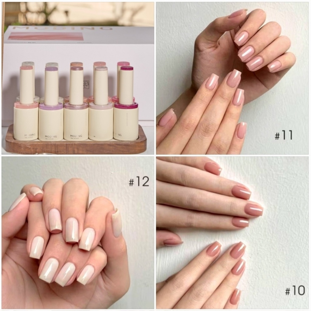 แยกขาย MODING🇨🇳 Nude Syrup Gel Color สีเจลกึ่งไซรัป โทนนู้ด พร้อมส่ง