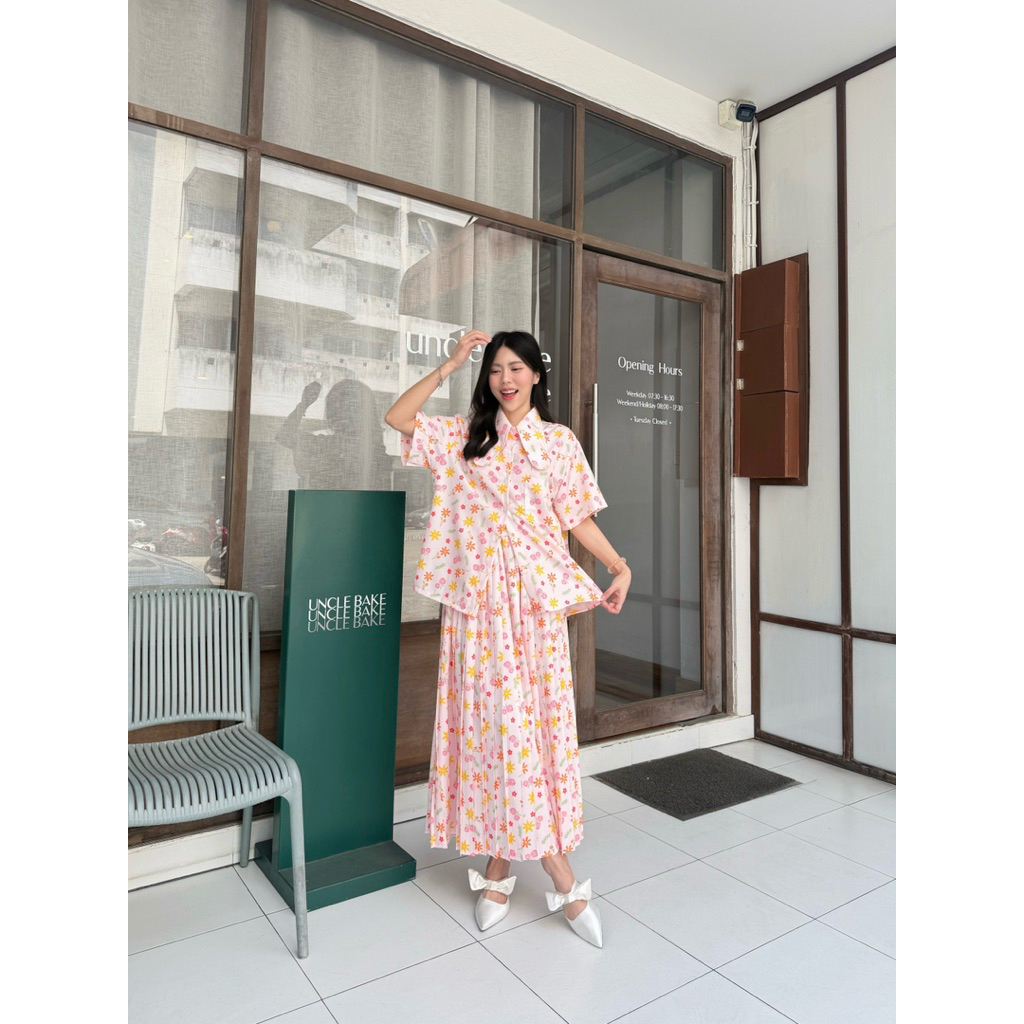 Sawat_bt ”Berry  set"  สินค้าใหม่พร้อมส่ง เซตอัดพลีทที่รอคอย