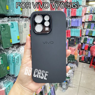 เคสกำมะหยี่สีพื้นโครเมี่ยมกล้อง รุ่น VIVO V70(5G)/V70FE(5G) ตรงรุ่น (มี8สี)เคสกำมะหยี่สีพื้น สินค้าพร้อมจัดส่งในไทย