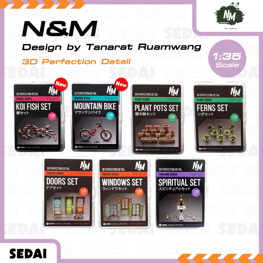 [ ส่งฟรี 🔥 ] N&M Nat Model 3D Perfection Detail (โมเดลสำเร็จรูป) สำหรับสร้างแบบจำลอง