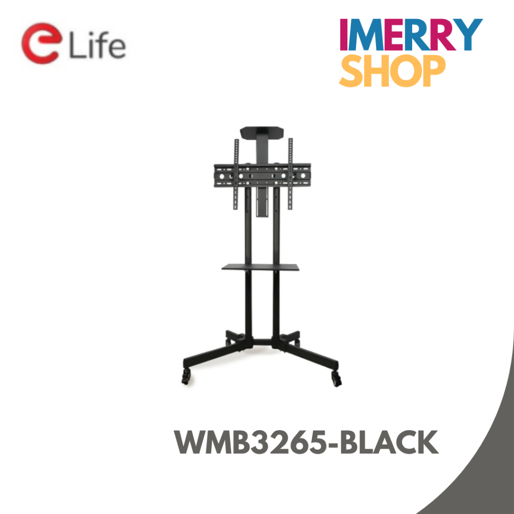 Elife ขาตั้งทีวี แบบล้อเลื่อน ELIFE สีดำ รองรับทีวีขนาด 32 - 65 นิ้ว รุ่น WMB3265-Black สีดำ