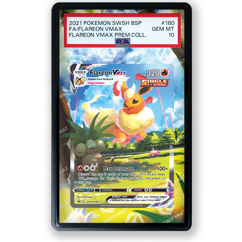 Flareon VMAX #SWSH180 Pokemon Promo / #186/S-P Pokemon Japanese Promo Extended Art For PSA