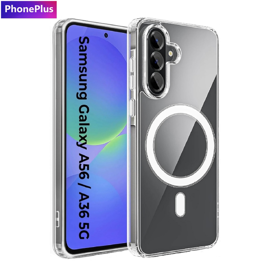 เคสใส เคสแม่เหล็ก Samsung Galaxy A56 5G / A36 5G เคสใส ขอบนิ่ม Magnetic Case