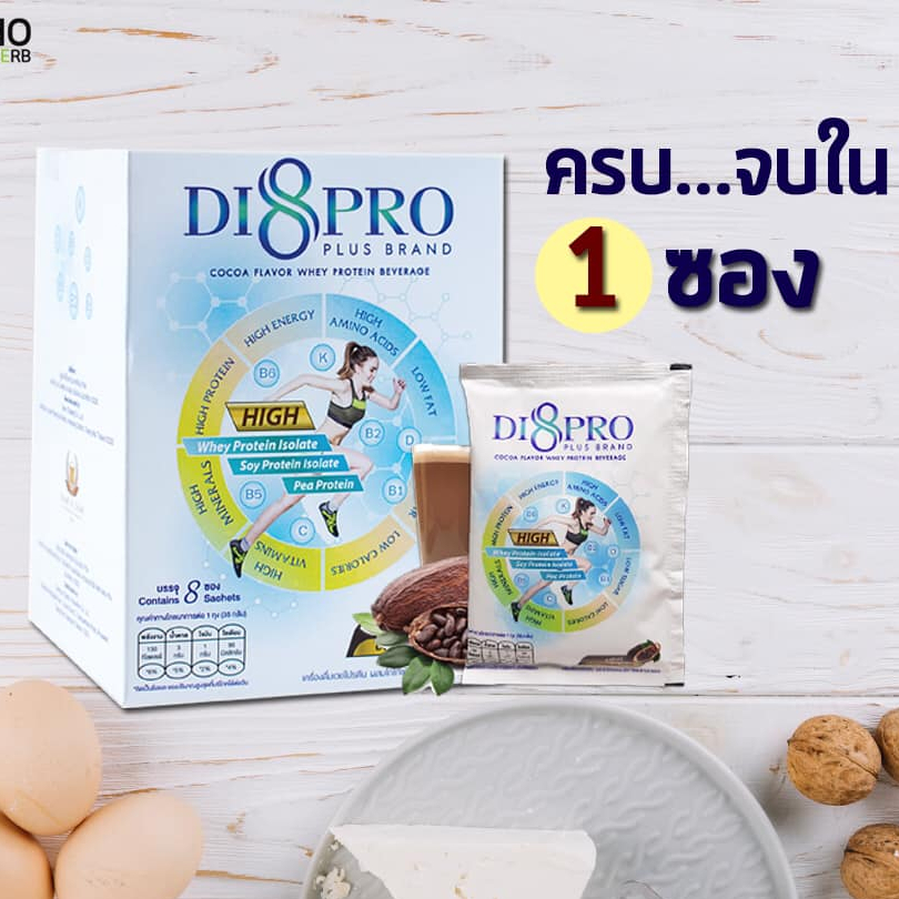 Di8 Pro Plus ไดเอท โปร พลัส โปรตีนทดแทนมื้ออาหาร ลดน้ำหนัก ซีซีไอ CCI innovation ของแท้100%