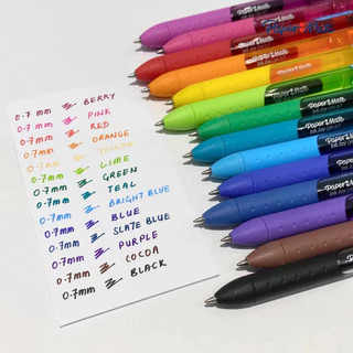 Paper Mate ปากกาเจล ลูกลื่น 0.7mm สีสด แห้งไว Paper Mate Inkjoy gel pen 0.7mm