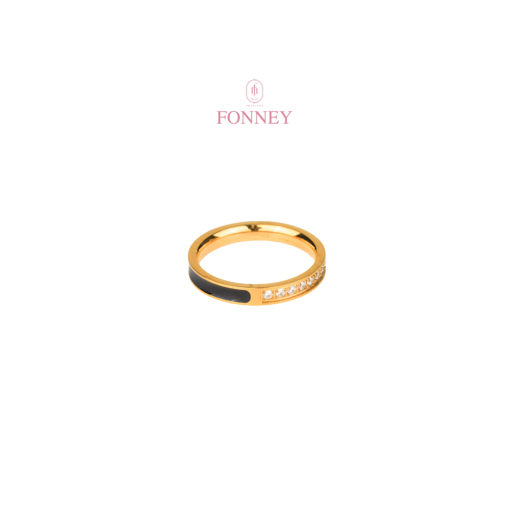 RN-06 Fonney  แหวน สแตนเลสแท้ไม่ลอกไม่ดำ