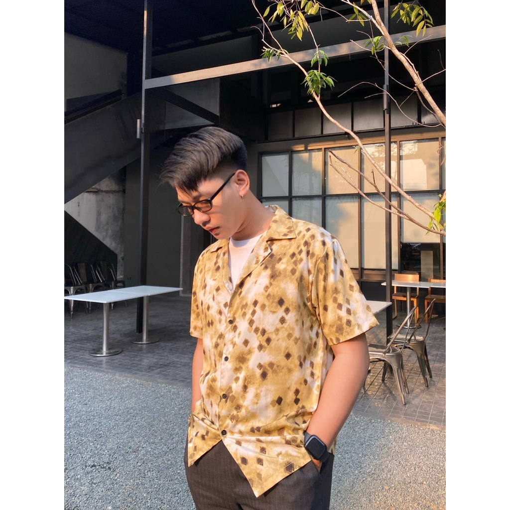 989.bmf เสื้อเชิ้ต unisex ชาย/หญิง -Geo