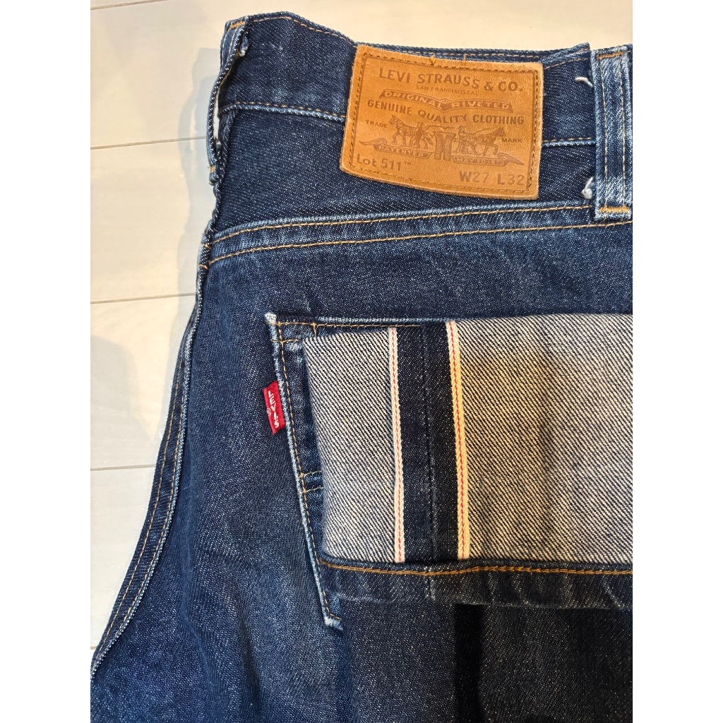 【COMING SOON: Grand Opening Sale】 【MADE IN USA】Levi's 511 PREMIUM BIG E Selvedge W27 L32