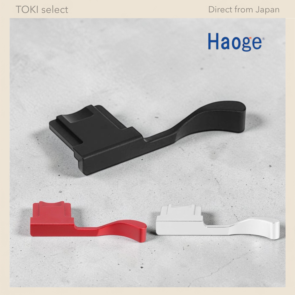 Haoge THB-X2R Thumb Grip Fujifilm X100V X100VI Metal Hot Shoe Grip Black Red Silver