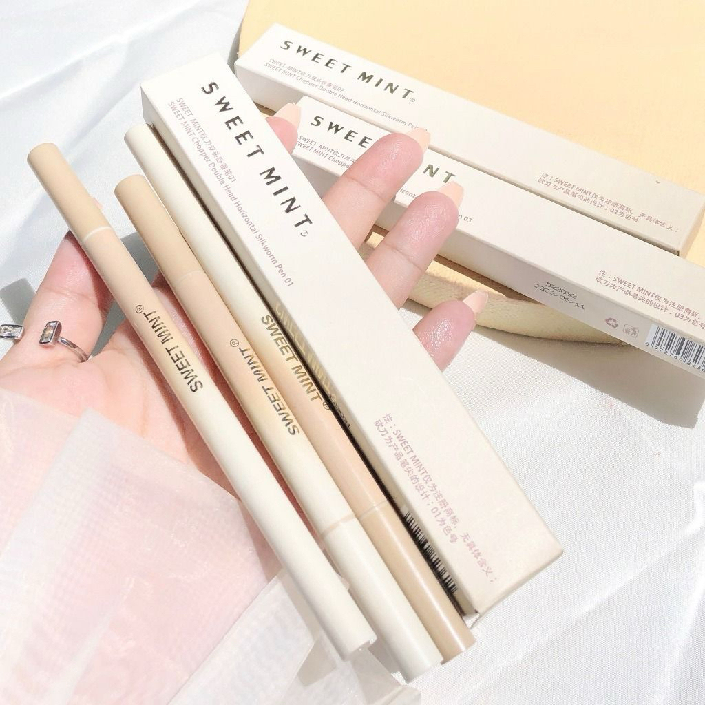 Sweet Mint Chopper Double Head Horizontal Silkworm Pen ดอลลี่อาย