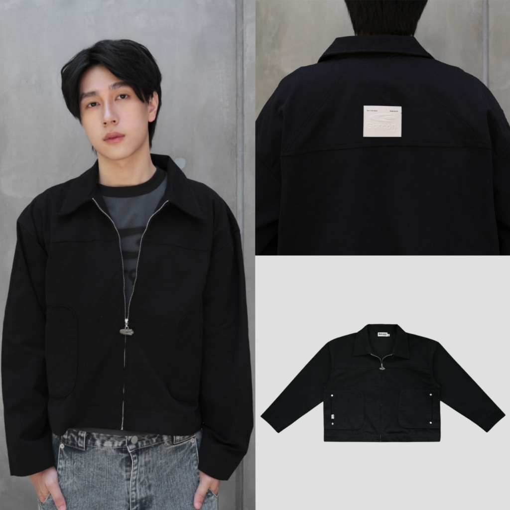 Garcon.dept | Garcon Black Boxy Jacket I เสื้อแจ็คเก็ต