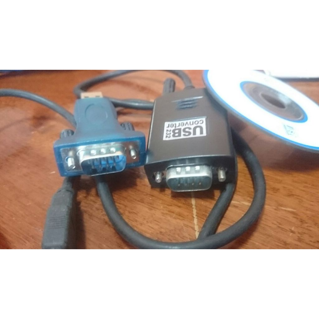 พร้อมส่ง USB to RS232 9Pin Serial Cable Adapter for windows Converter RS232 พร้อมแผ่นโปรแกรม
