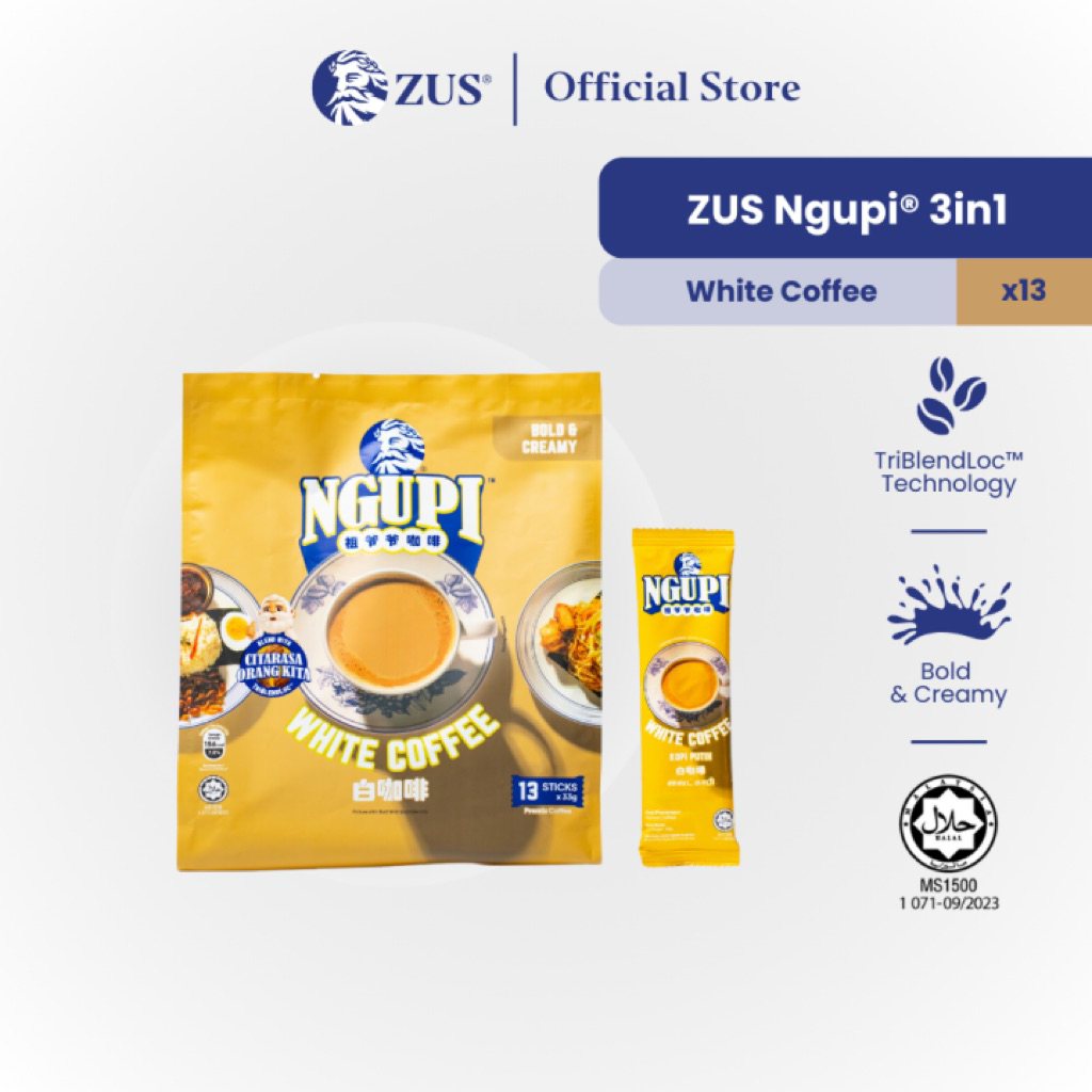 ZUS Ngupi® 2in1 - White Coffee