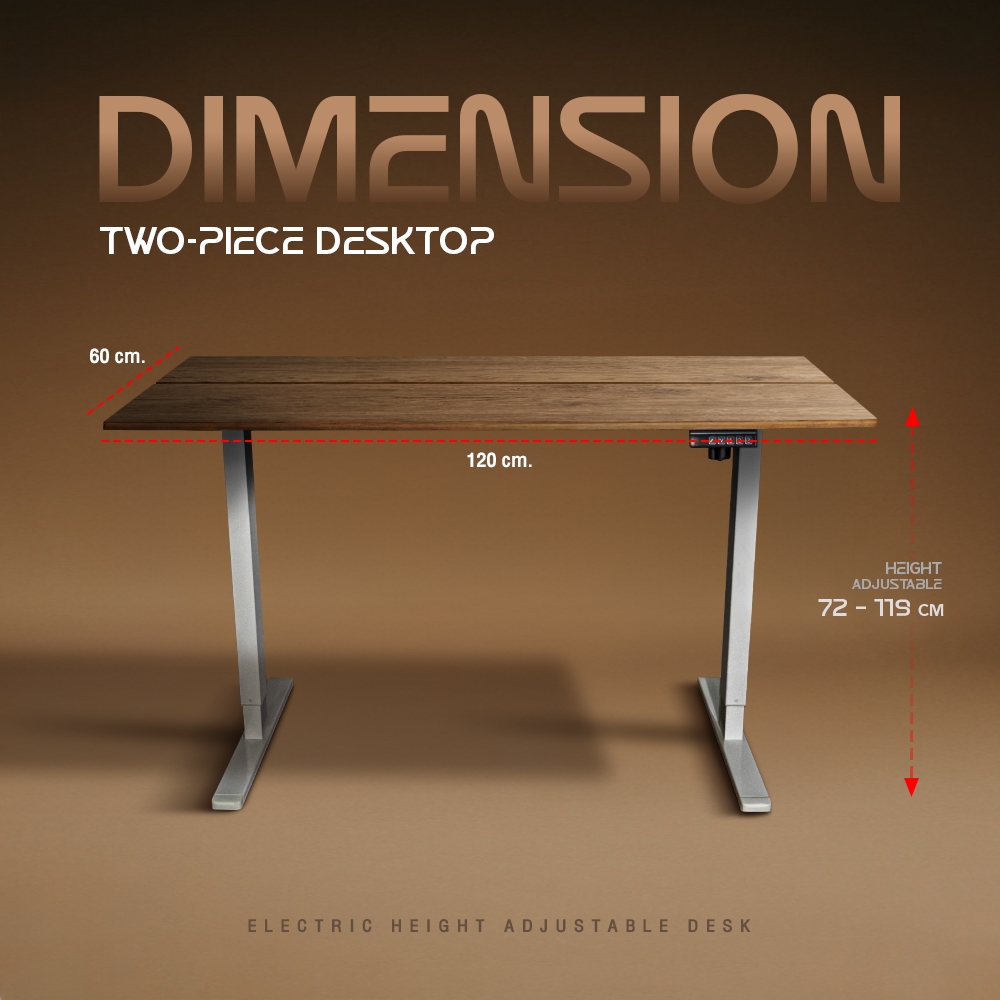 Amo Design รุ่น Xone Electric Standing Desk โต๊ะทำงาน โต๊ะปรับระดับไฟฟ้า จอ LED มี 2 ขนาด มอเตอร์เดี
