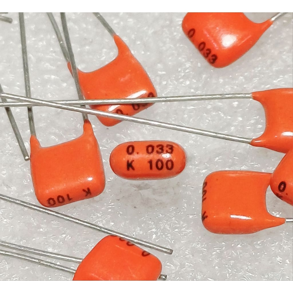 Philips MKT (ราคา 10ตัว) 0.033uf 333 33nf k 100v Metal Film Capacitor ตัวเก็บประจุ คาปาซิเตอร์