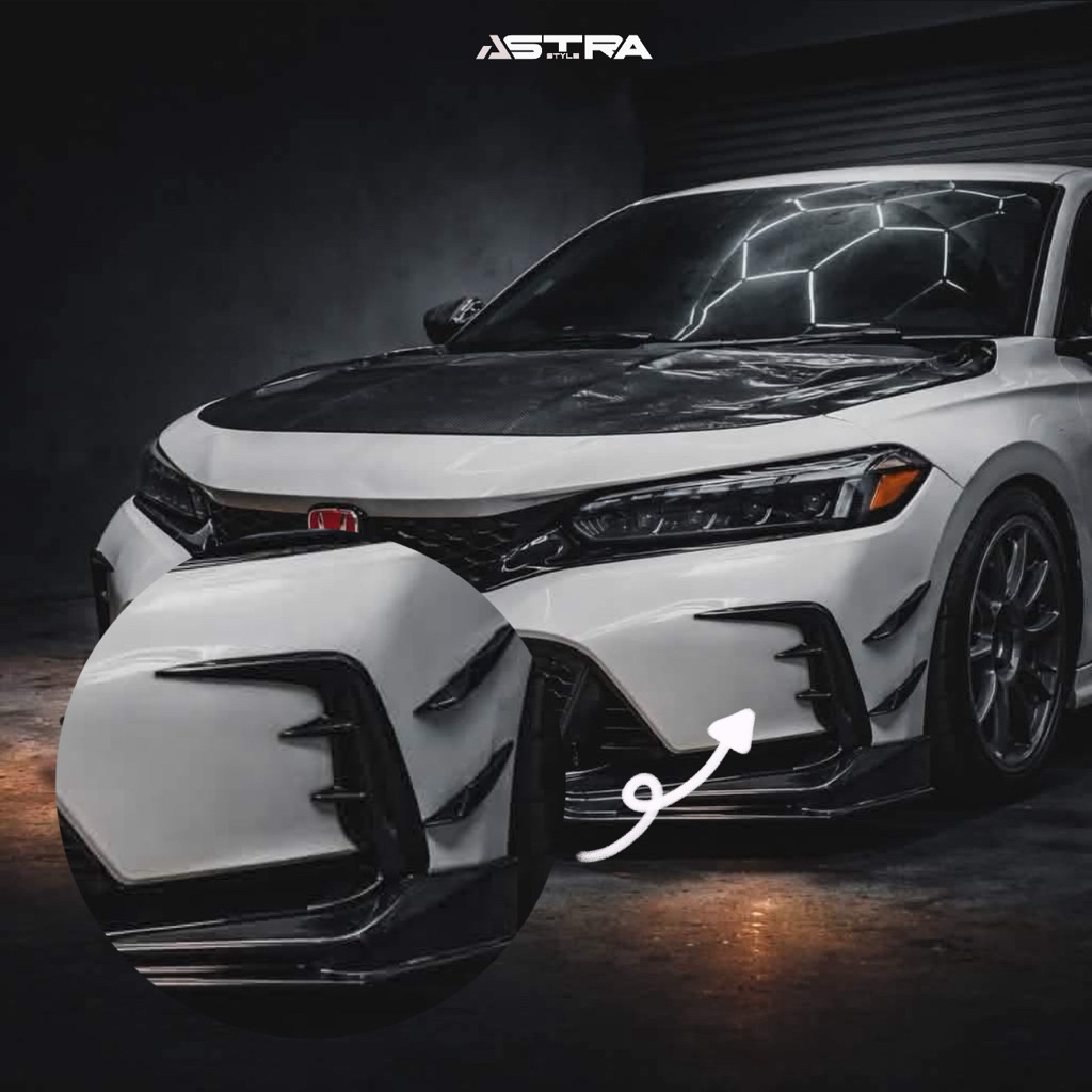 ชุดแต่งคิ้วหน้า Mugen สำหรับ  FE กันชน FL5 วัสดุคาร์บอนไฟเบอร์