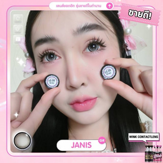 คอนแทคเลนส์ wink Janis เทา/ตาล ตาโต