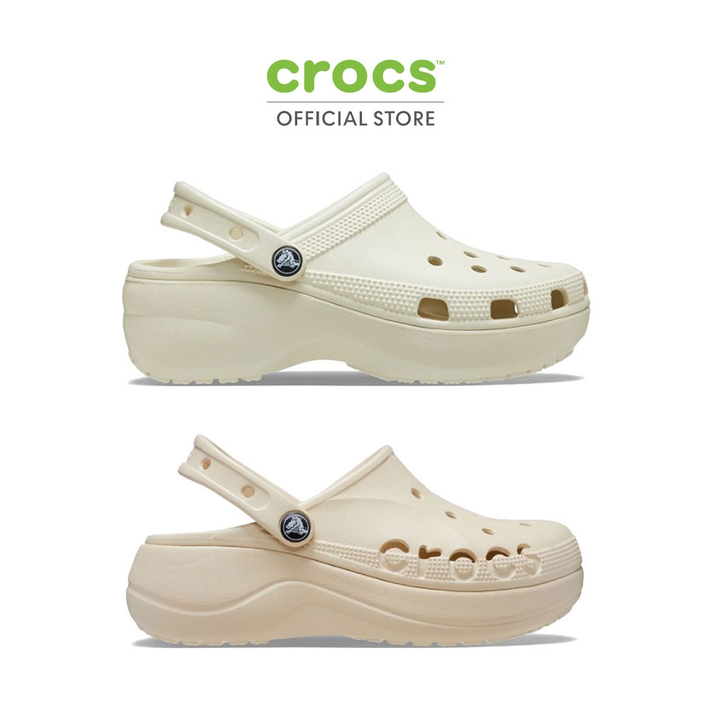 CROCS แฟชั่น รองเท้าส้นตึก รองเท้าลำลองผู้หญิง BAYA PLATFORM CLOG &CLASSIC PLATFORM CLOG  รุ่น 20818