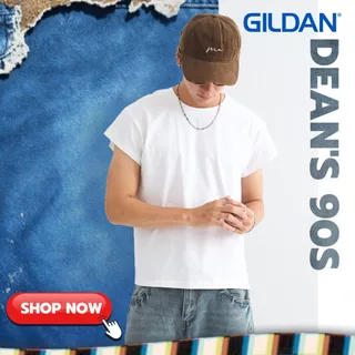 GILDAN® OFFICIAL [GILDAN แท้ 100%] เสื้อยืดทรงครอป GILDAN 76D00 รุ่น Deans 90s แขนเต่อ คอกลม สไตล์วินเทจ