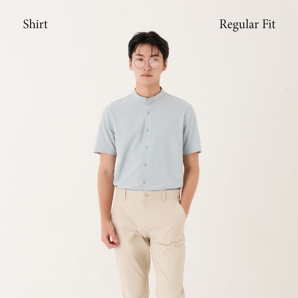 Khaki Bros. - คาคิ บรอส - Short Sleeve Shirt - เสื้อเชิ้ตแขนสั้น ทรง Regular Fit - KM26S005