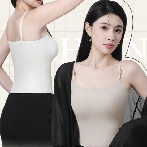เสื้อชั้นในแบบสายเดี่ยวคุณภาพสูงสำหรับผู้หญิง 3 สี  เนื้อผ้าอ่อนนุ่มและไม่อับชื้น size M-XL