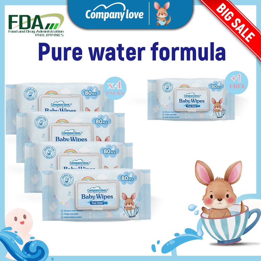 【 แถมฟรี 1 ห่】Company Love ทิชชู่เปียก 400 แผ่น Baby wipes กระดาษทิชชู่เปียก ถูกที่สุด ทิชชู่ เปียก ราคาประหยัด แพ็คใหญ่