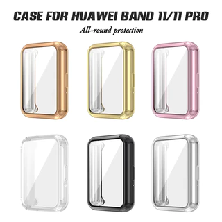 กรณีป้องกัน TPU for Huawei Band 11 11 Pro / 10 8 9 NFC สมาร์ทนาฬิกาป้องกันหน้าจอนุ่มฟิล์มกันชนอุปกรณ์เสริม