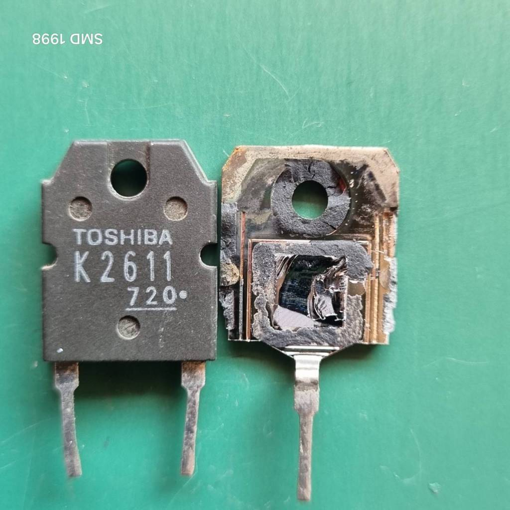 K2611 2SK2611 ของแท้MOSFET สำหรับเครื่องเชื่อม Toshiba   นำเข้าจากต่างประเทศ สภาพดีเยี่ยม ผ่านการทดส