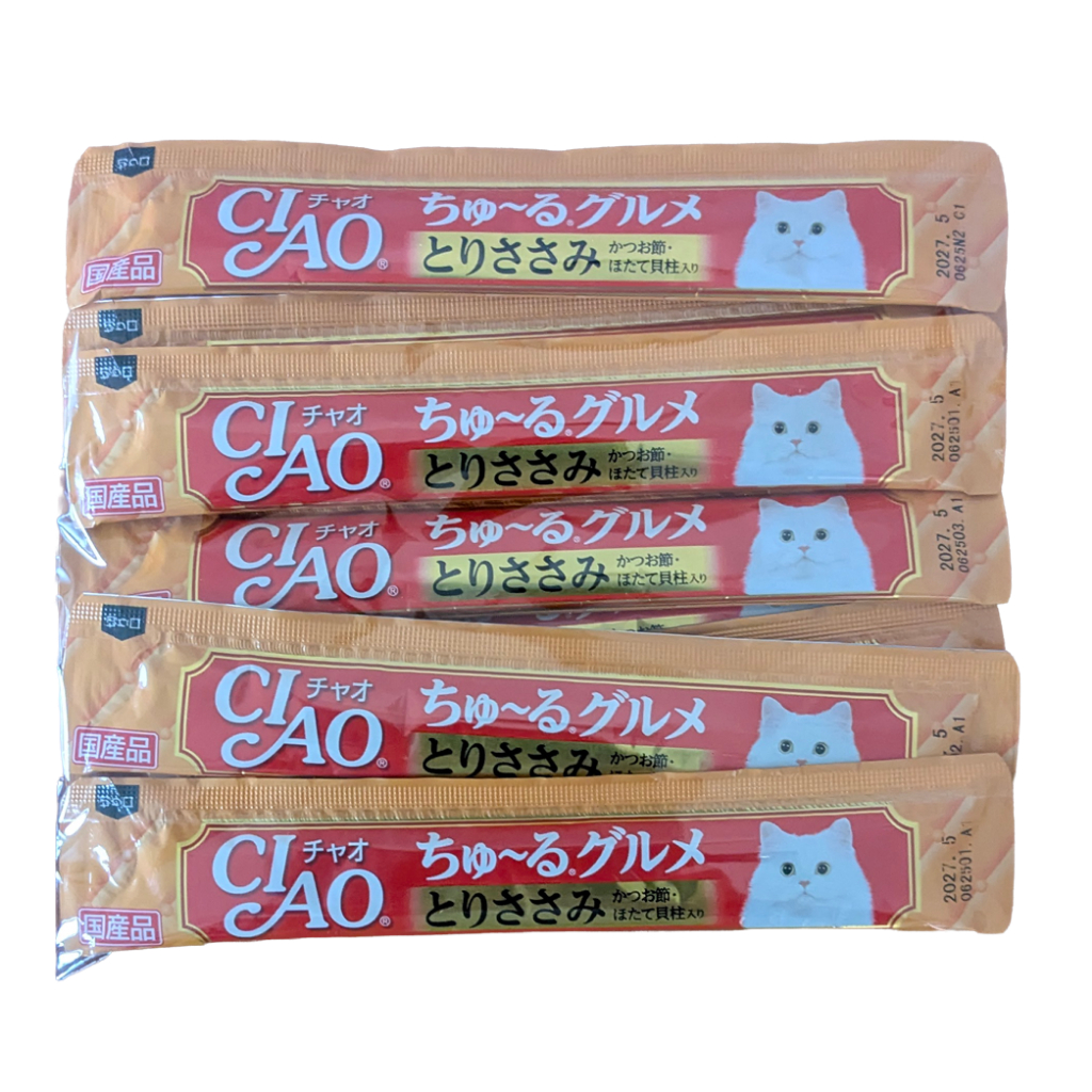 Made in Japan Inaba cat Churu, I made a 14ｇ×10-stick pack for trial use.