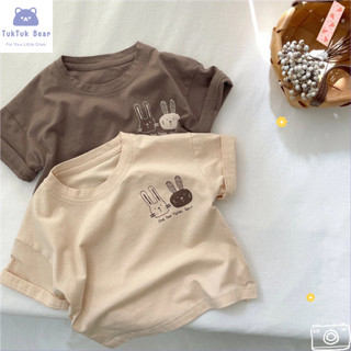 เสื้อยืดเด็กผู้ชาย เสื้อแขนสั้นเด็ก งานแฟชั่น ทรงหลวม ผ้านิ่ม สำหรับเด็ก1-6ขวบ