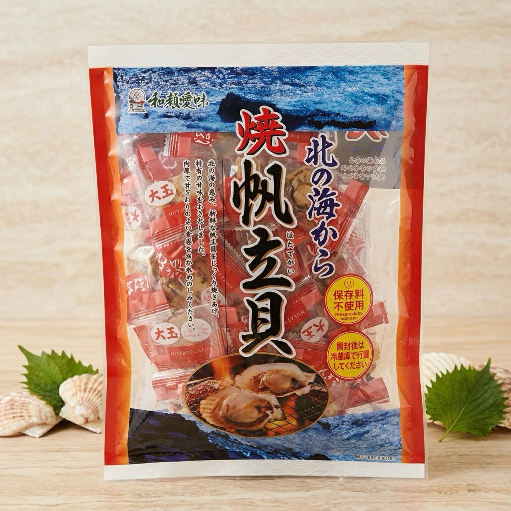 🦪 หอยเชลล์ญี่ปุ่นย่าง Iso-yaki Hotate Shellfish ถุงใหญ่ 300g