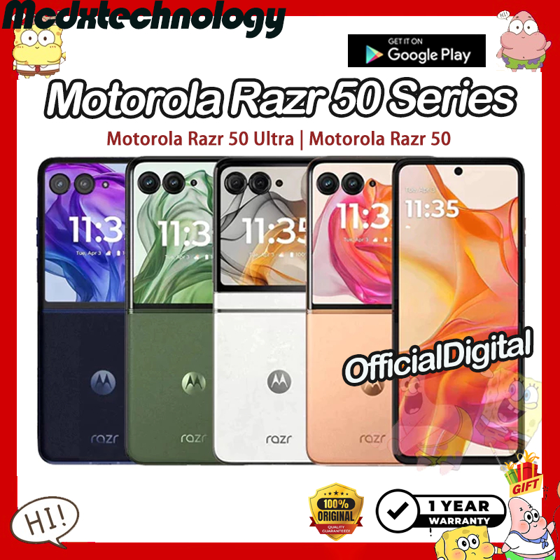 【Global Rom】Motorola Razr 50 Ultra Snapdragon 8s Gen 3 Motorola Razr 50 Dimensity 7300X Dual SIM Mot