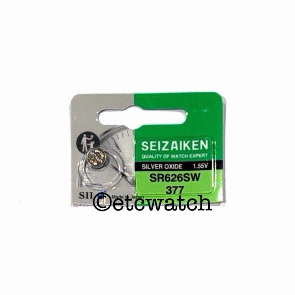 ถ่านกระดุม Seizaiken SR626SW / 377 ตัดขาย 1 ก้อน