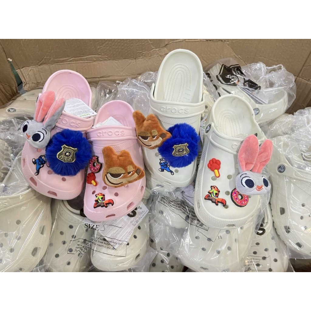 clittle| รองเท้า Cr0cs Zootopia Collection Nick&Judy พรีเมียม นุ่มสบาย รีบเก็บก่อนหมด (จัดส่ง 7-10 วัน) ราคา ถูกที่สุด ดีลบีเคเค แกลเลอรีภาพที่ 6