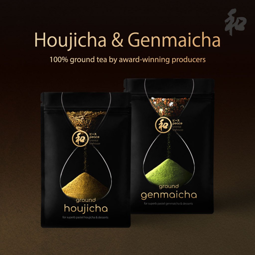 Peace 和 Houjicha & Genmaicha | ผงชาเขียวโฮจิฉะ ผงชาเขียวเก็นไมฉะ 100%
