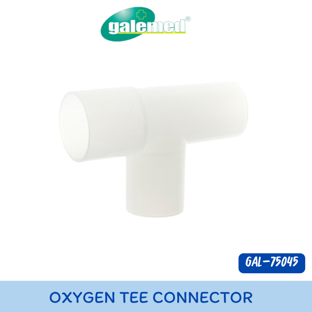 Galemed Oxygen Tee Connector ข้อต่อสามทาง ชุดอุปกรณ์ช่วยหายใจ หรือดมยาสลบ [GAL-75045]