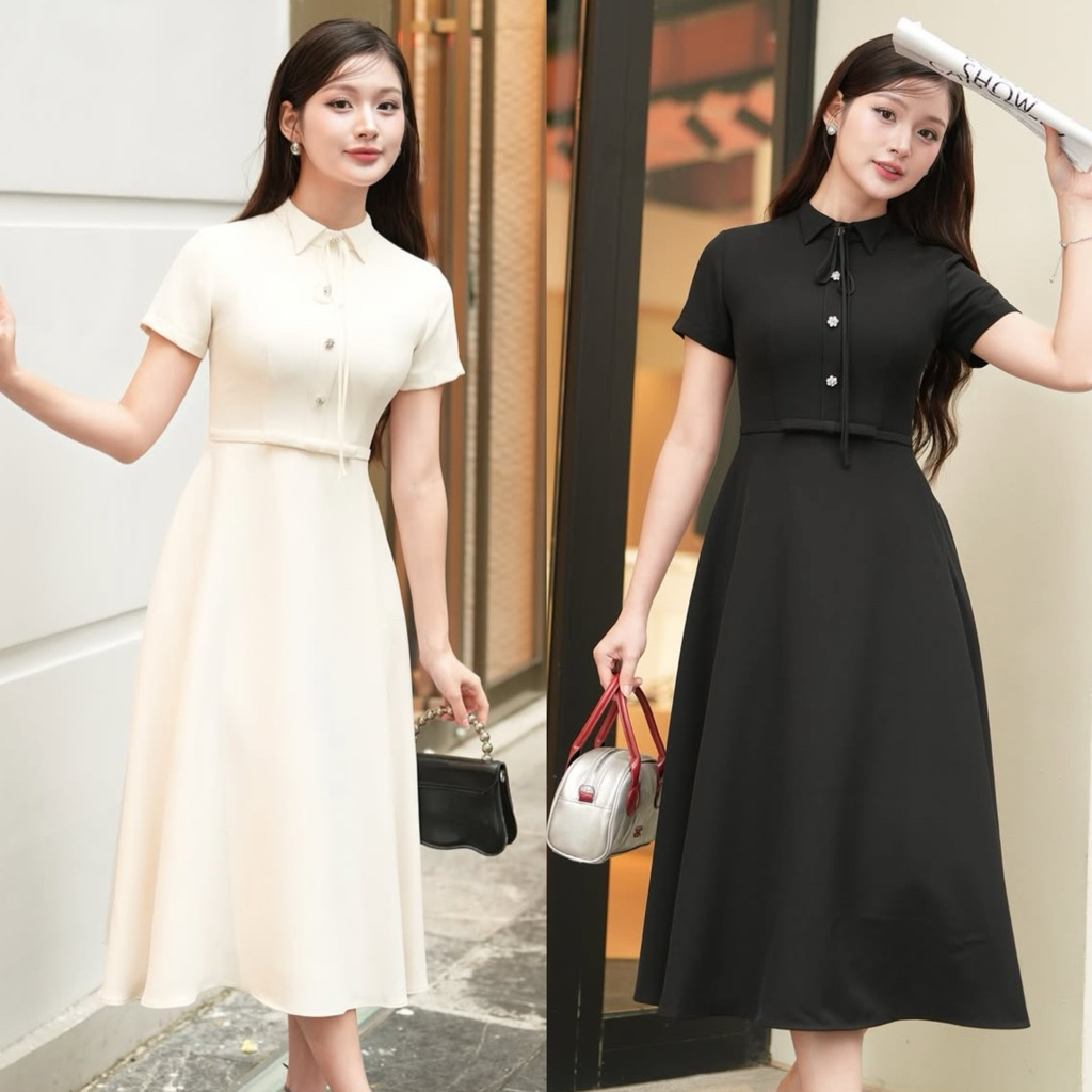 Capheny : Ivy dress with a bow tie